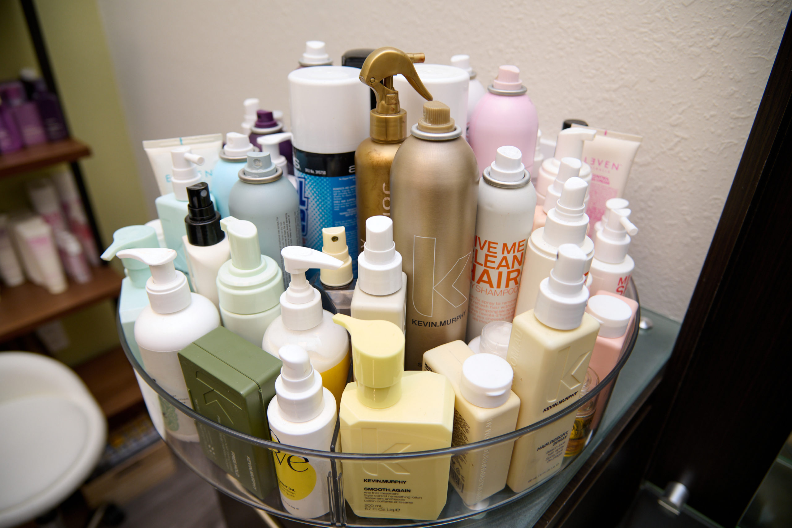 Close up picture of hair products