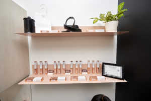 Valina's pink product shelves