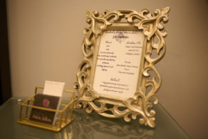 framed service menu