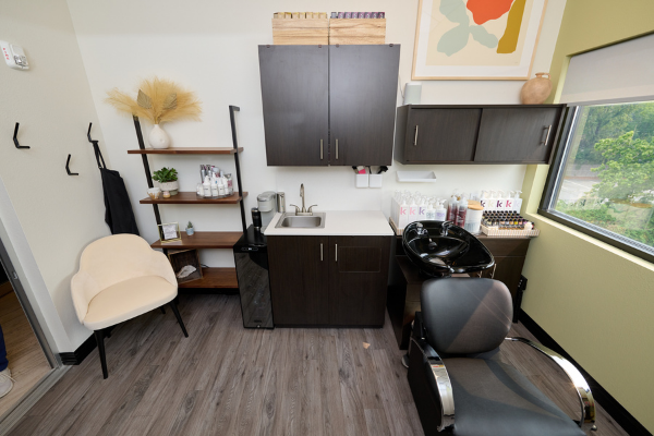 photo of clean suite at my salon suite