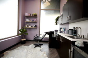 MY SALON Suite Member Josh Trotter's purple suite