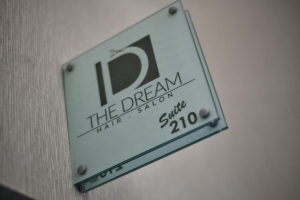 MY SALON Suite Member Josh Trotter's suite sign - The Dream Salon