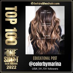 picture of an educational hair styling post