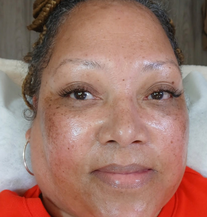 Lash extension closeup