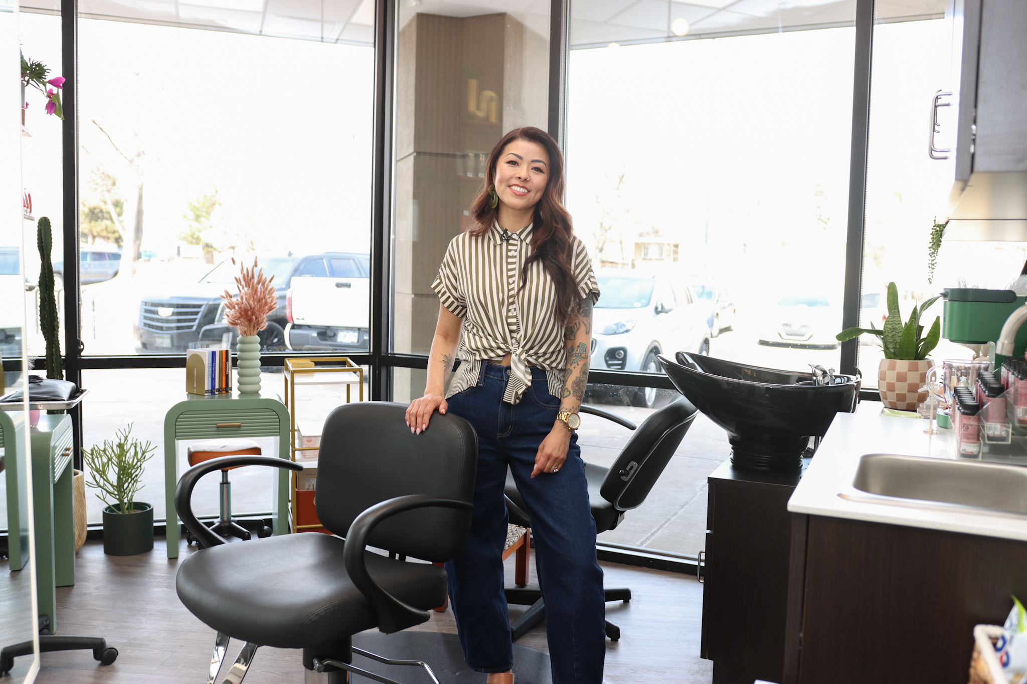 Jessica in her suite